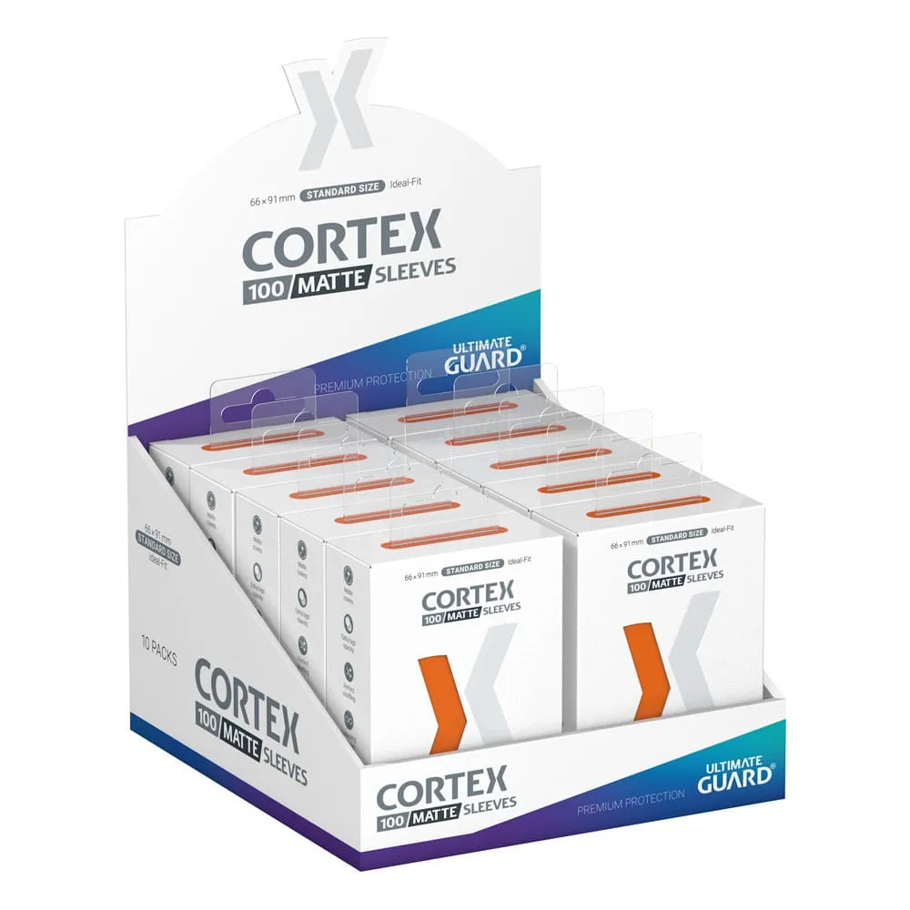 Ultimate Guard Cortex Sleeves Matte Standard Size 66 x 91 mm (100 Sleeves) - Orange